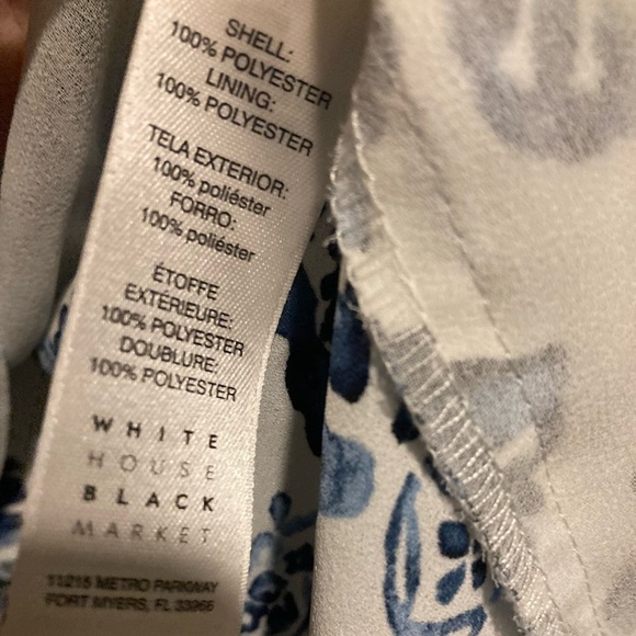 White House Black Market (WHBM) Women’s Blouse Top Sz. 2 - Picture 6 of 9